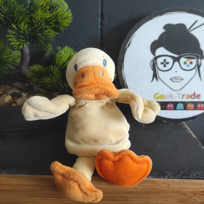 Doudou Mouchoir Canard Jaune Orange Cajou Sucre D'orge Mouchoir #geektradedoudou - photo numéro 4