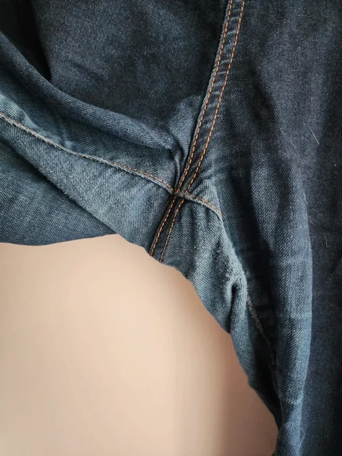 Pantacourt en jeans femme taille 52 - fpc - bon état - photo numéro 3