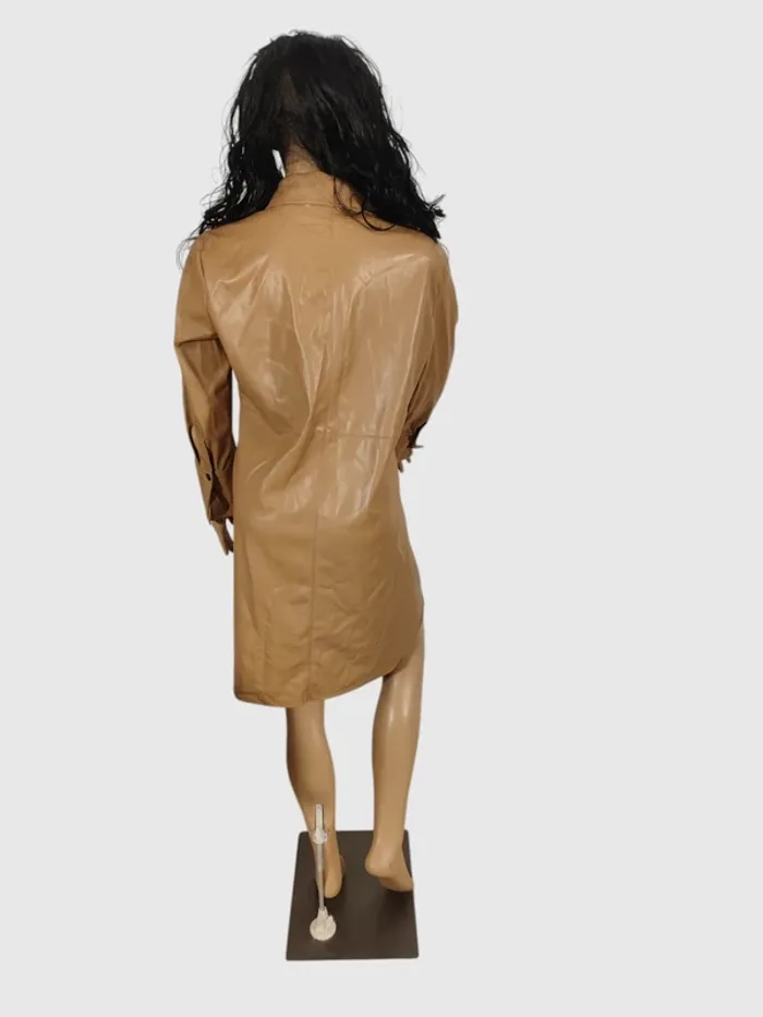 Robe longue Zara beige - Taille XL - photo numéro 2