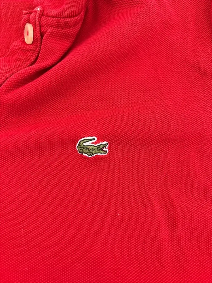 Polo Lacoste rouge taille 40 - photo numéro 2