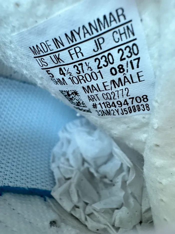 Baskets Adidas 350 CQ2772 Footwear white blue off white taille 37 1/3 neuf - photo numéro 9