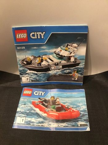 Lego city 60129 NOTICE bateau patrouille de police