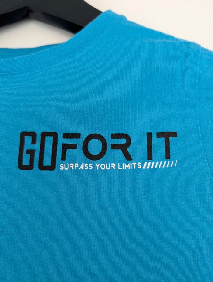 T-shirt manches longues bleu Go for it 8 ans kiabi - photo numéro 2