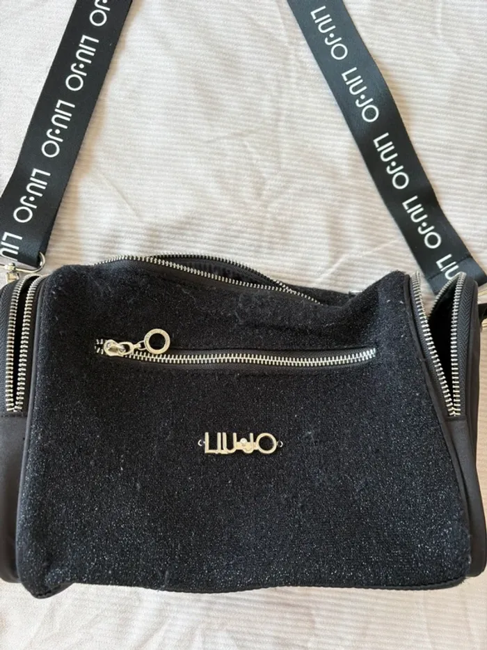 Sac bandoulière LIU•JO noir à paillettes - photo numéro 2