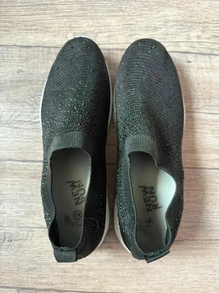 Sneakers à talon compensé Femme noir - photo numéro 6