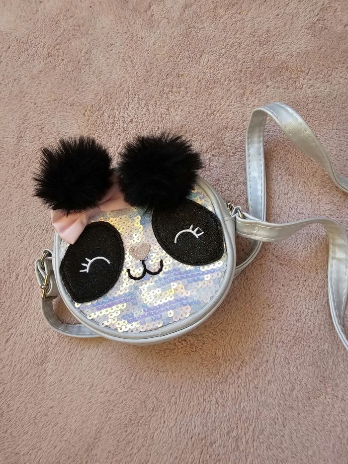 Saccoche Panda sequin