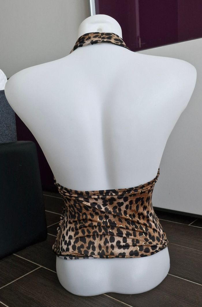 Top dos nu leopard taille S - photo numéro 2