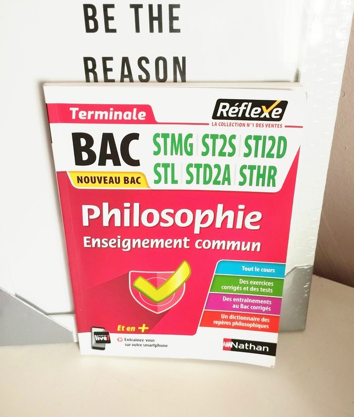 Livre Mémos réflexes philosophie enseignement commun terminale BAC stmg, st2ds..
