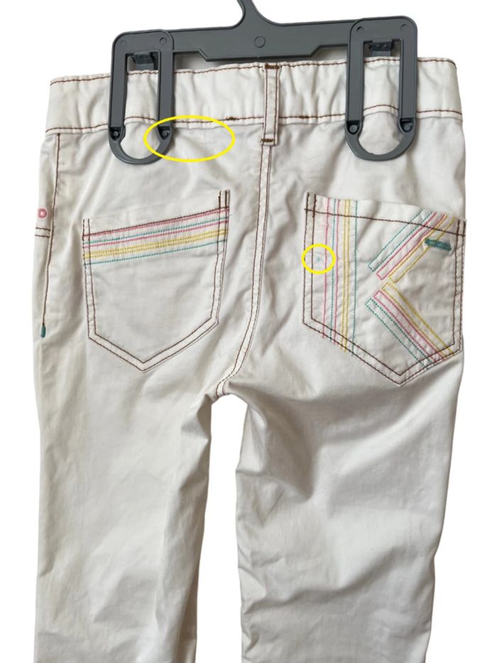 Pantalon blanc léger et stretch - Kenzo Kids 6 ans (116cm) - photo numéro 7