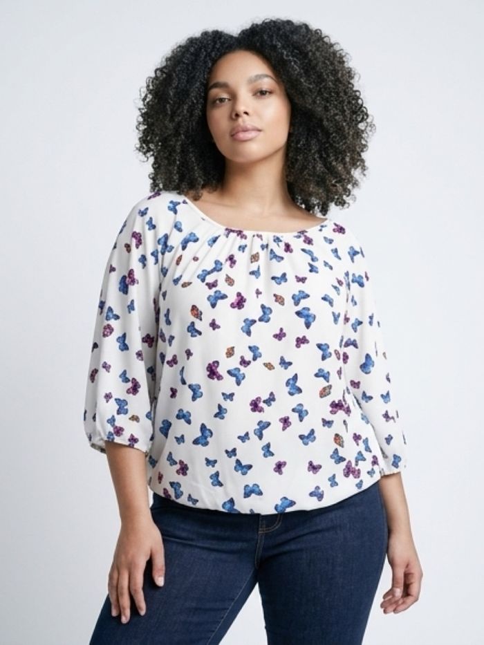 Blouse papillon - photo numéro 1