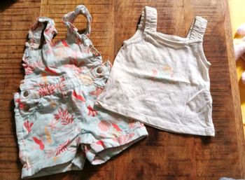 Ensemble salopette et haut bébé / TAO