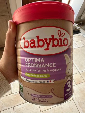 Lait babybio 3ème âge 