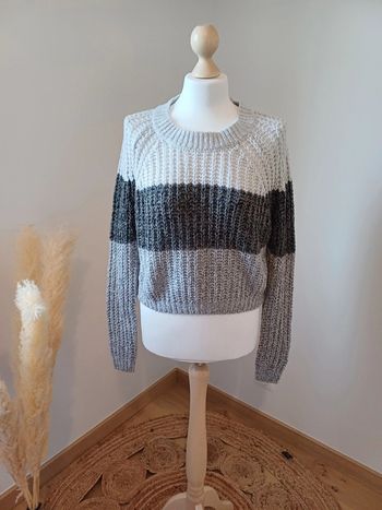 Pull tricolore ajouré Tally Weijl taille S 36