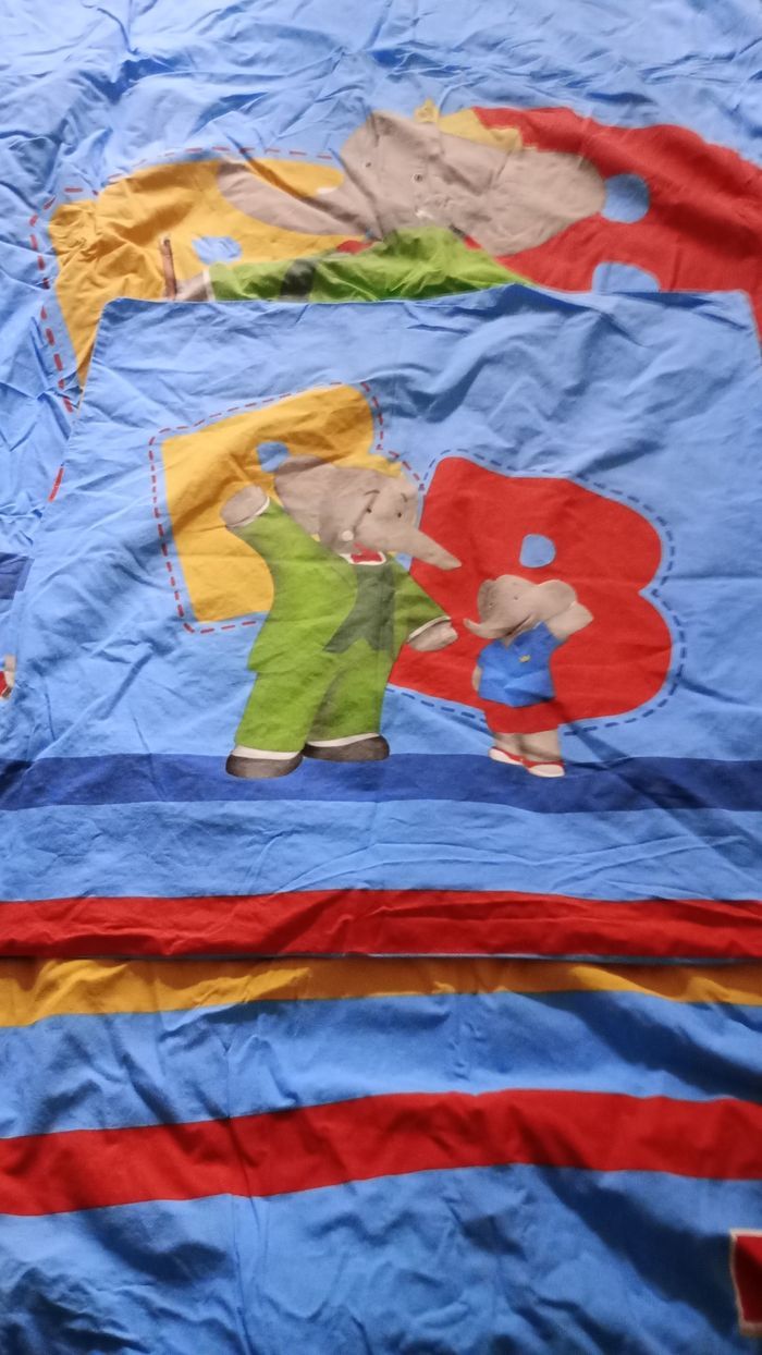 Parure de lit babar lit 90 cm - photo numéro 2