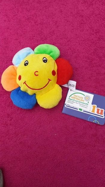 Lot de 2 doudous hochet Soleil