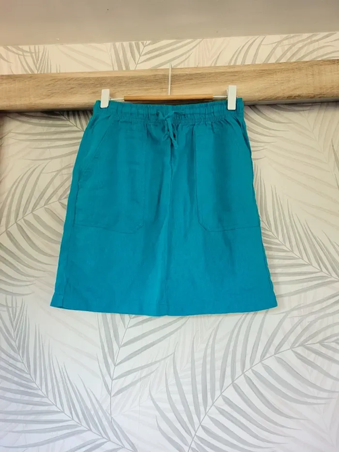 Jupe femme taille 36 bleu tissaia