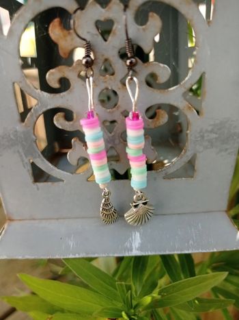 Boucles d'oreilles heishi