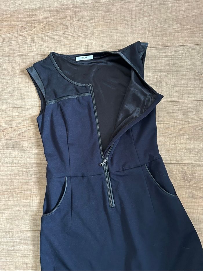 Robe bleue marine sans manches Zapa taille 36 bon état - photo numéro 9