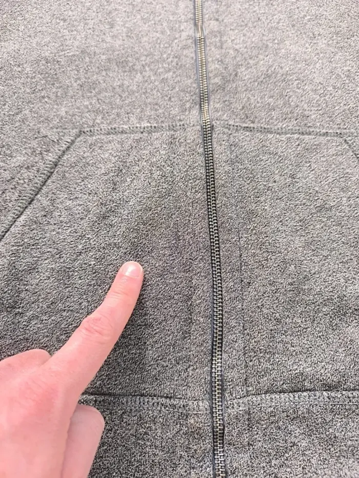 Sweat zippé homme taille XL Ralph Lauren gris logo noir - photo numéro 6