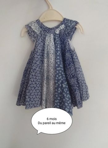 Jolie robe d'été 6 mois bleue