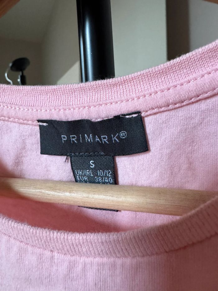 t-shirt crop court rose faussement noué - photo numéro 3