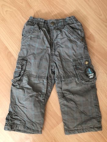 Beau pantalon chaud gris et bleu Orchestra T. 23 mois/2 ans/86 cm garçon