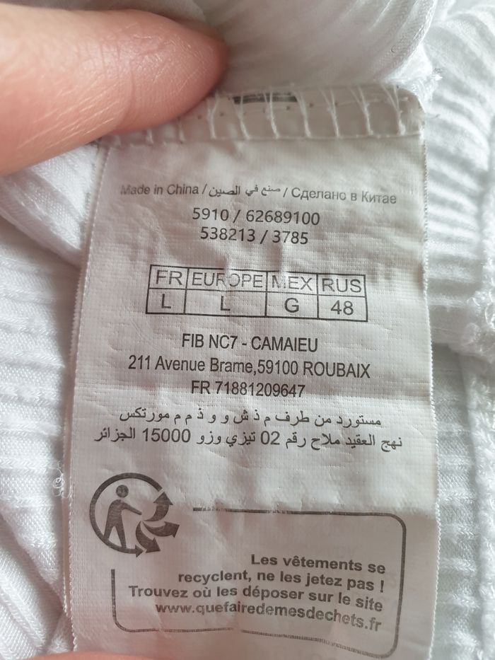 Petit pull femme blanc L - photo numéro 6