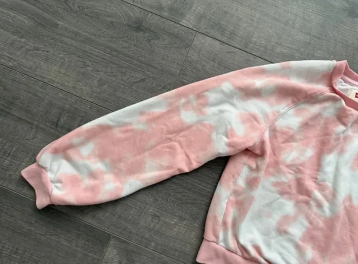 Sweat rose et blanc Levi's fille 10 ans - photo numéro 3
