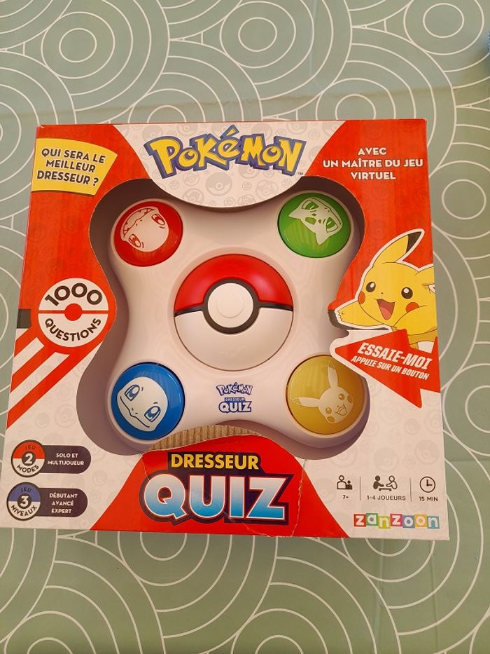 Jeu Pokémon dresseur quiz
