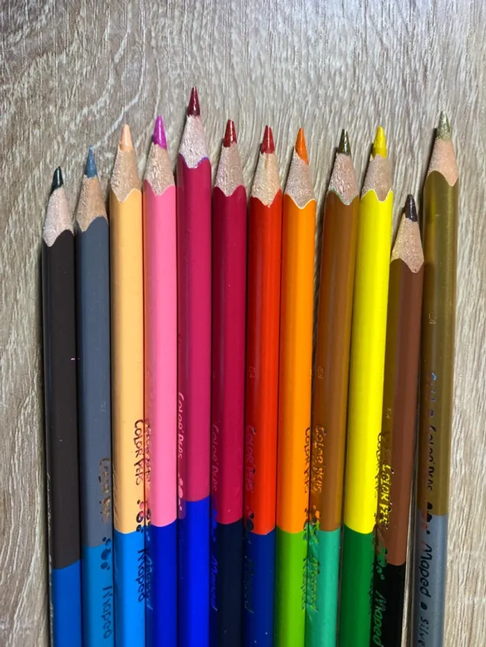 Crayons de couleurs bicolores - photo numéro 4