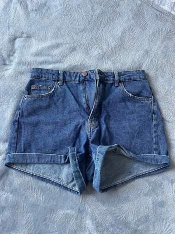 Short jean taille haut