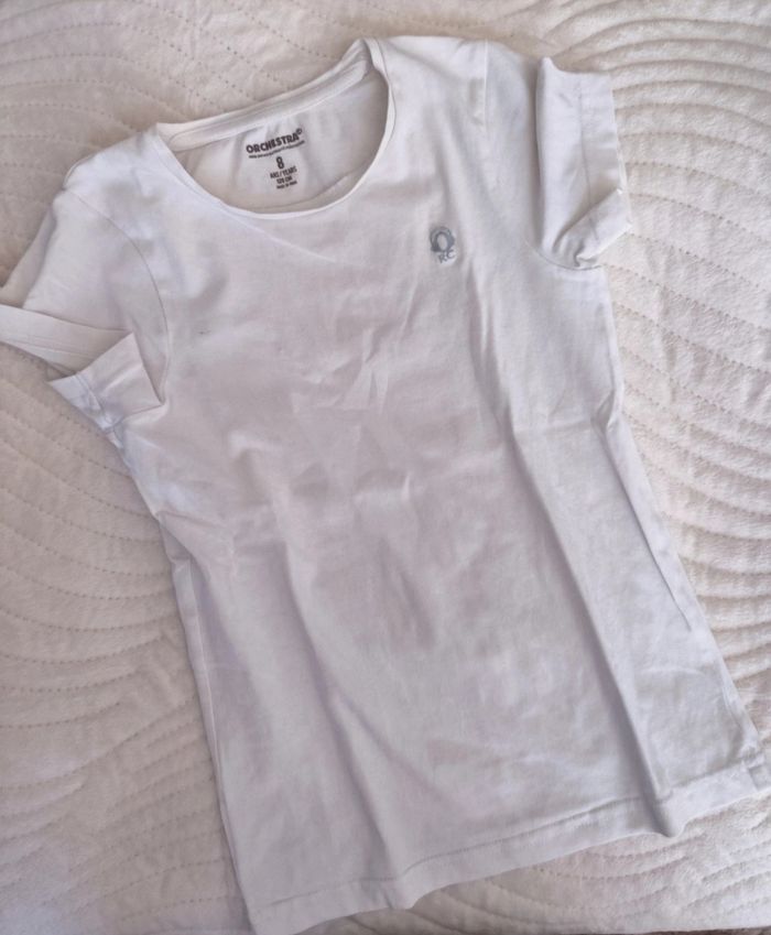 Lot 3 tee-shirts basiques Orchestra 8 ans - Gris/Blanc/Anthracite - photo numéro 3