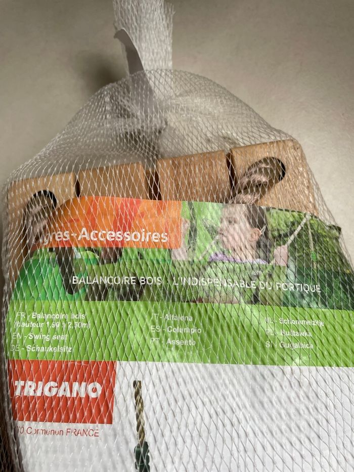 Balançoire bois pour portique - photo numéro 4