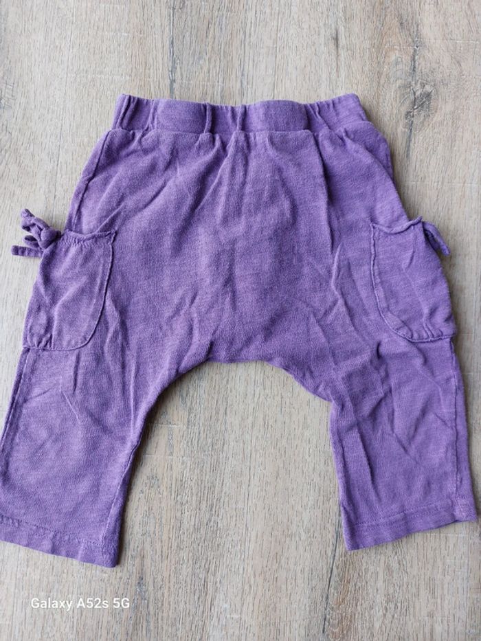 Sarouel violet 3 ans