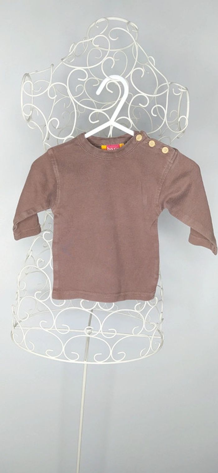 T shirt marron 3 mois