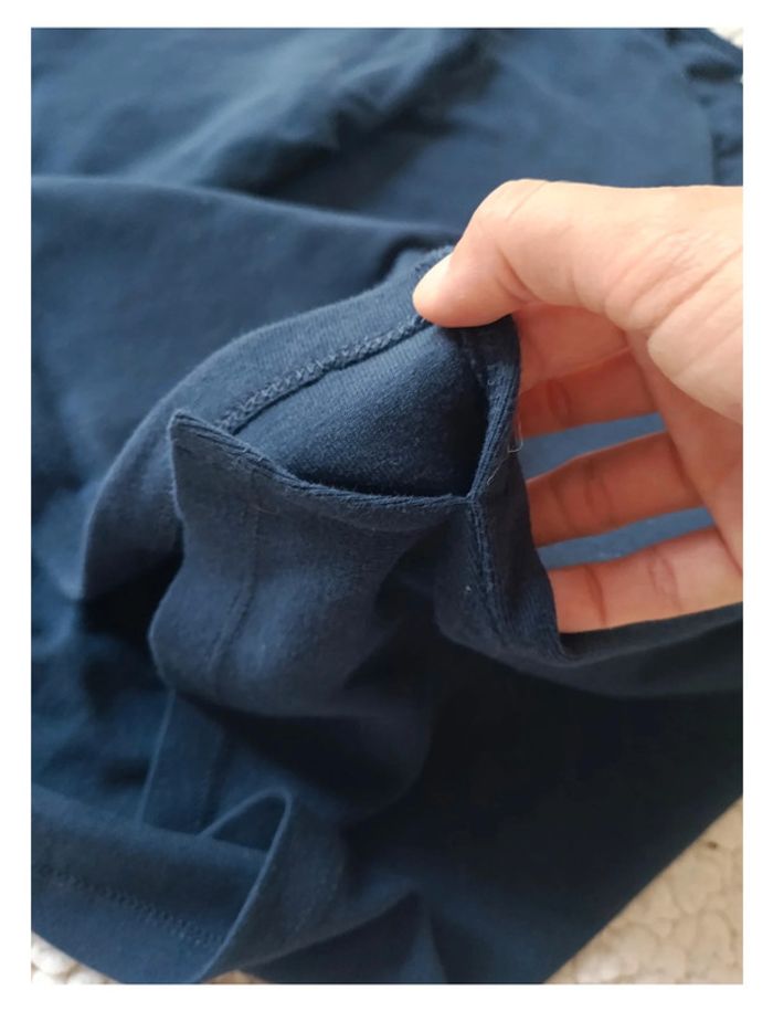 Haut bleu marine à manches 3/4 style basique - - photo numéro 6
