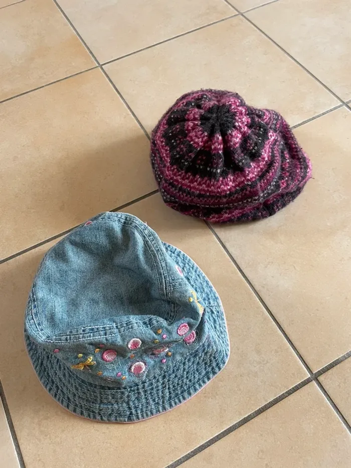 Lot 2 chapeaux filles - photo numéro 2