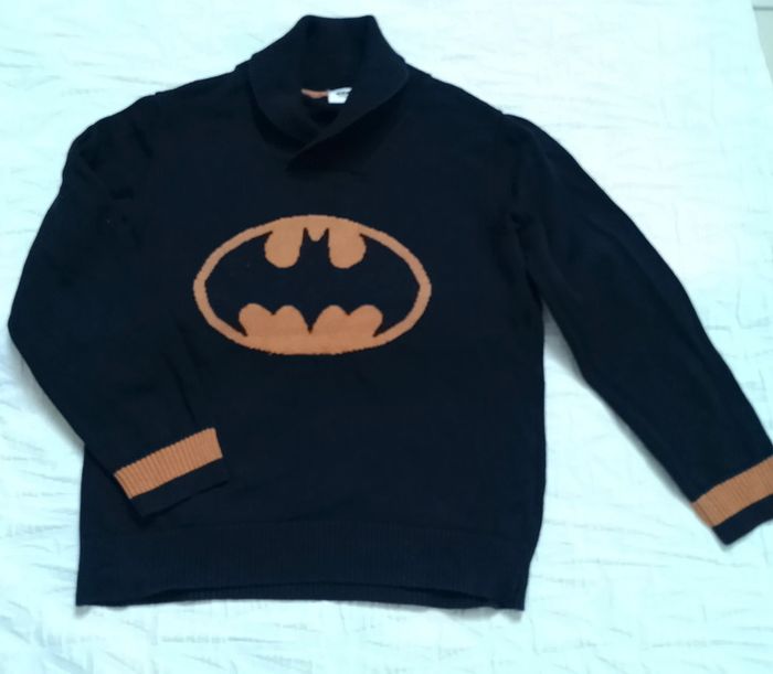Batman pull noir col 6 ans