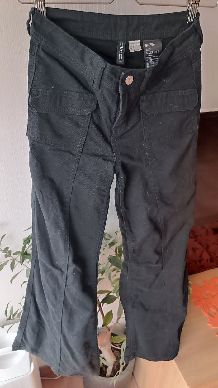 Pantalon jeans cargo femme 32