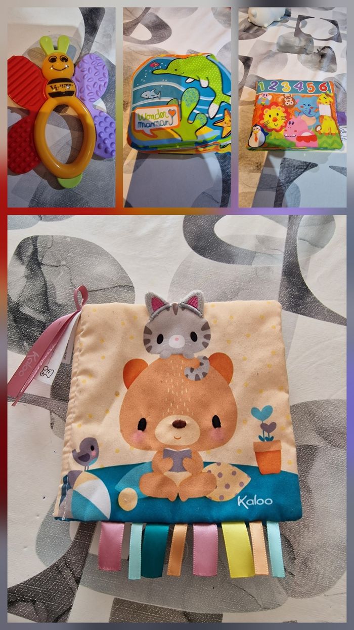 3 livres bébé + hochet