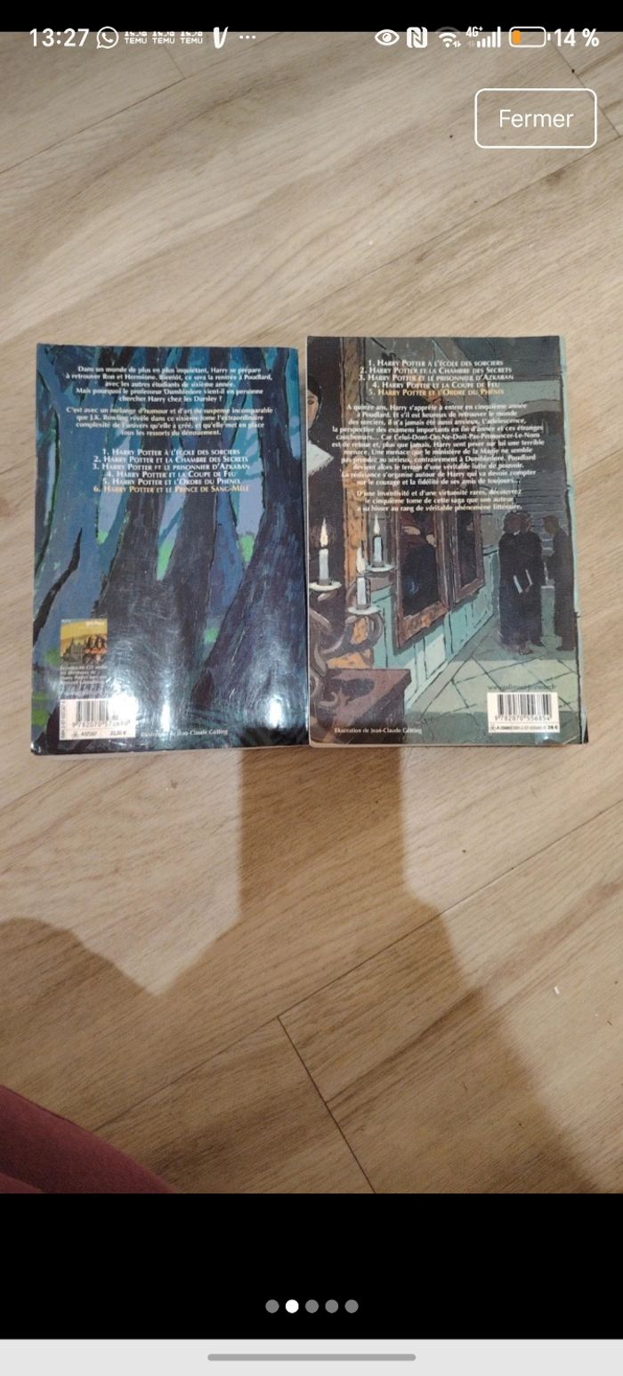 Lot de 2 livres Harry Potter - photo numéro 2