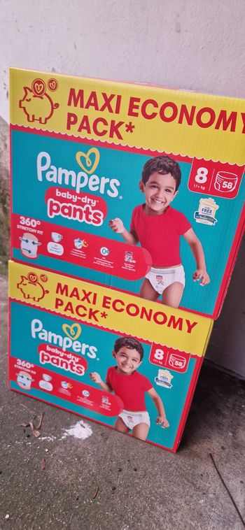 40 euro les 2 maxieconomy pack pampers pant taille 8