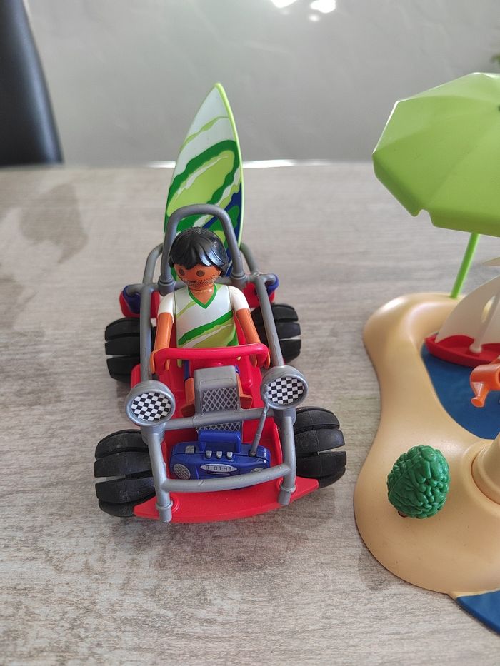 Île playmobil à la plage avec buggy en très bon état - photo numéro 4