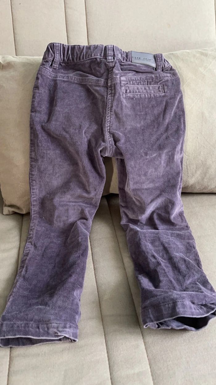 Pantalon velour violet 4 ans Lisa rose ´s - photo numéro 3