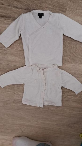 Lot de 2 gilets blanc