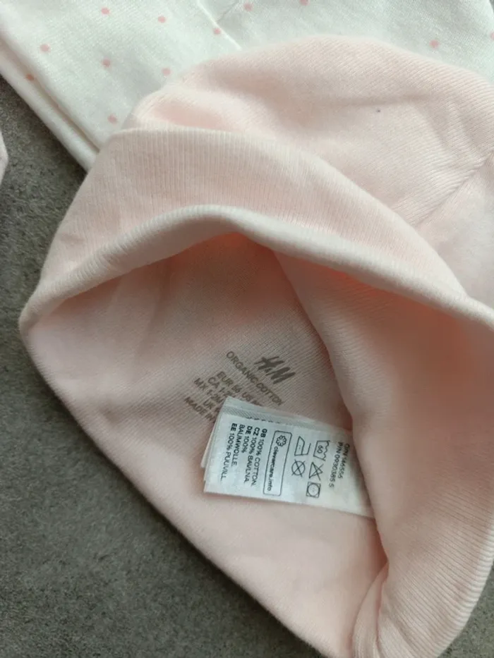 Lot de 3 bonnets H&M roses 56cm - photo numéro 2