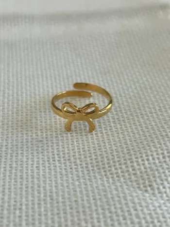 Bague noeud en acier inoxydable style vintage