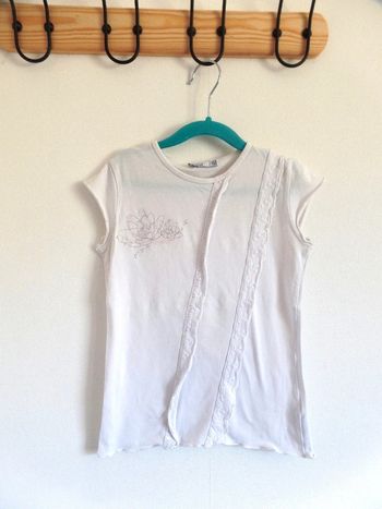 Tee-shirt blanc Okaïdi 12 ans