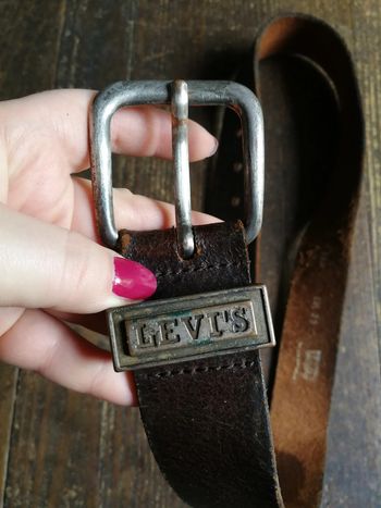 Ceinture Levi's en cuir marron