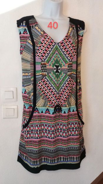 Robe été imprimée poches femme.40.